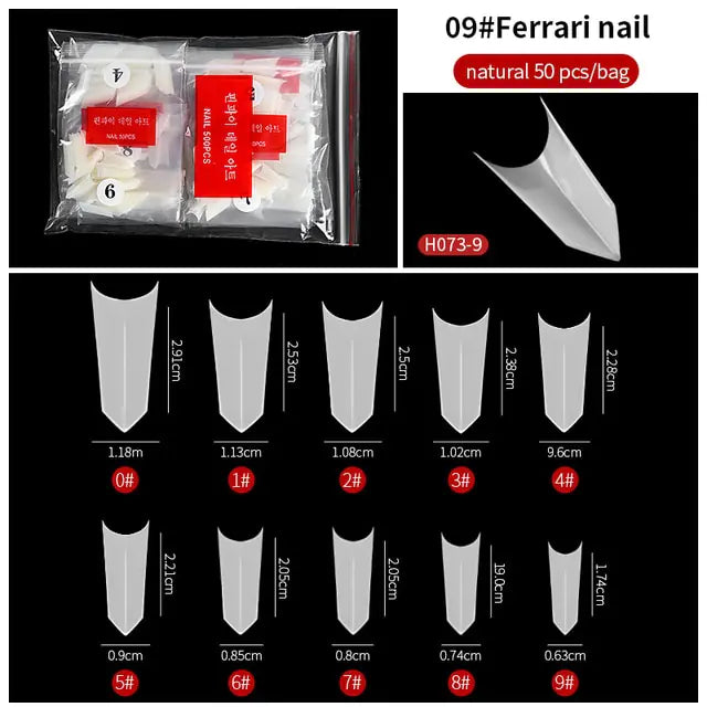 French Fake Nails Extension