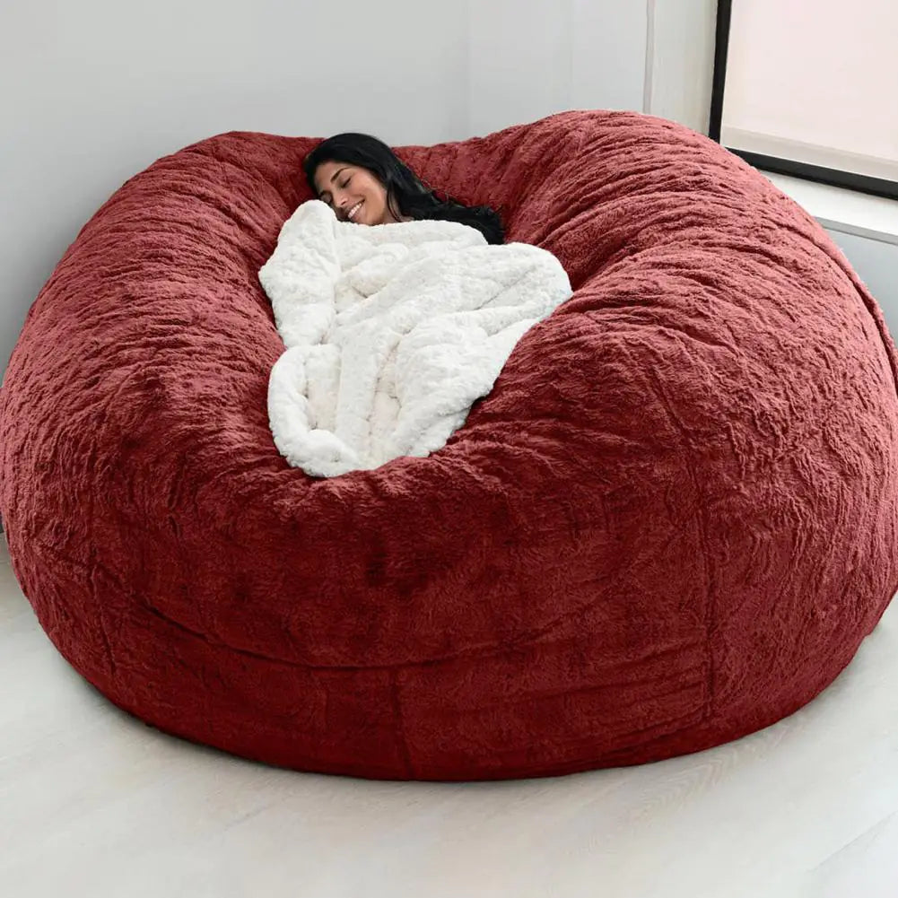 Giant Fluffy Fur Bean Bag Super Soft Replacement Cover