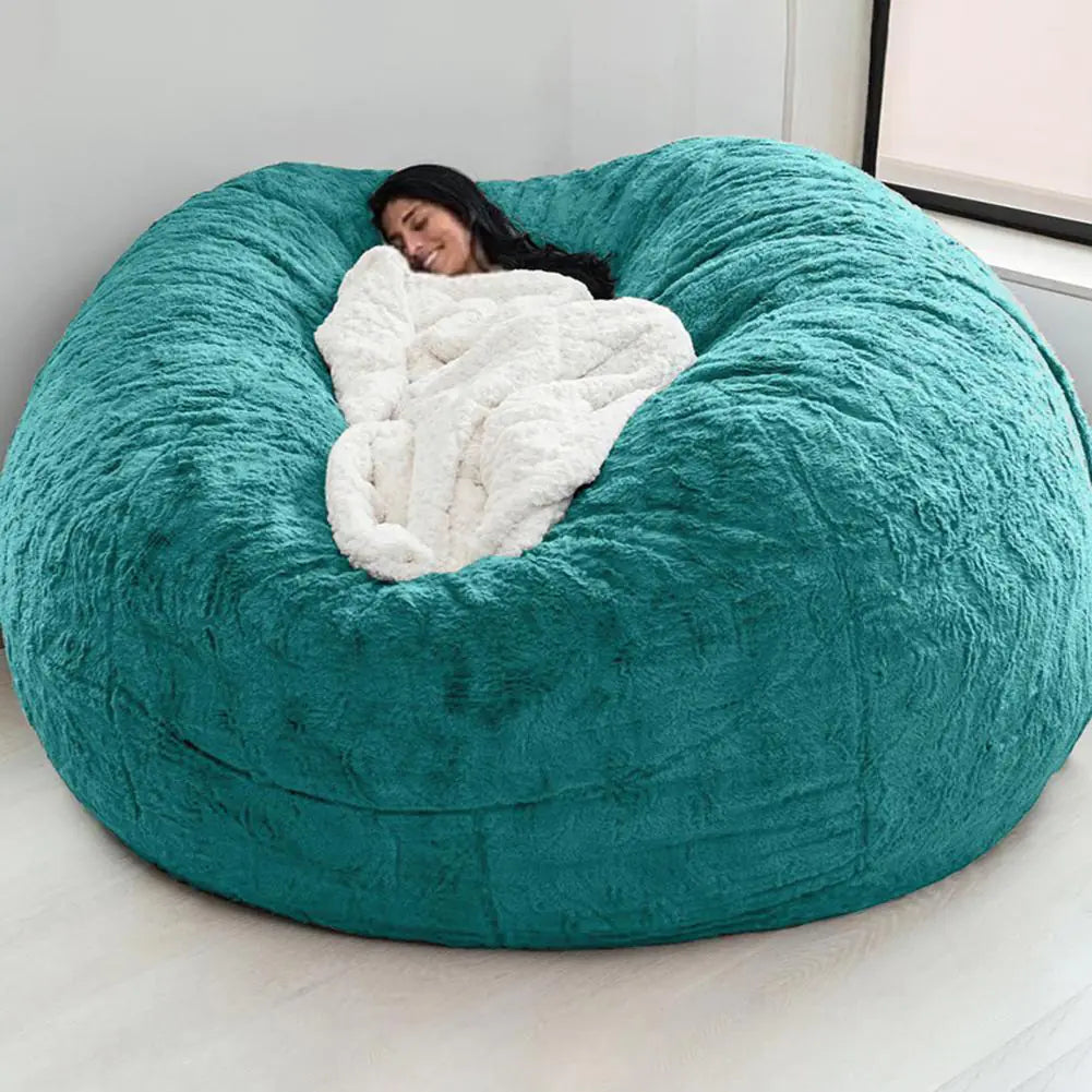 Giant Fluffy Fur Bean Bag Super Soft Replacement Cover