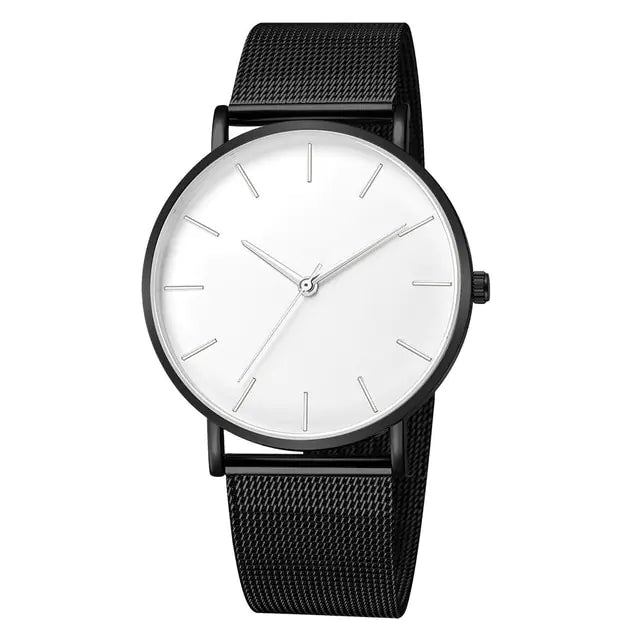 Ultra-Thin Magnetic Mesh Sport Watch