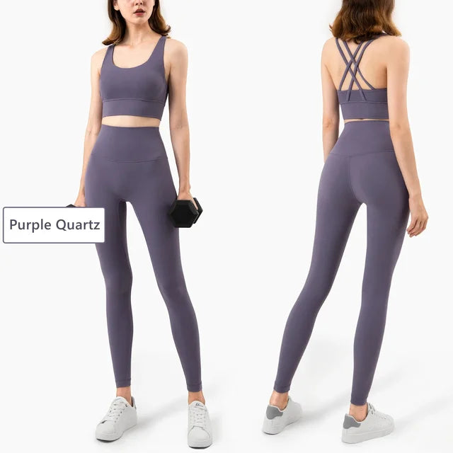 Seamless Yoga Set Gym Fitness Clothing Women Workout Set