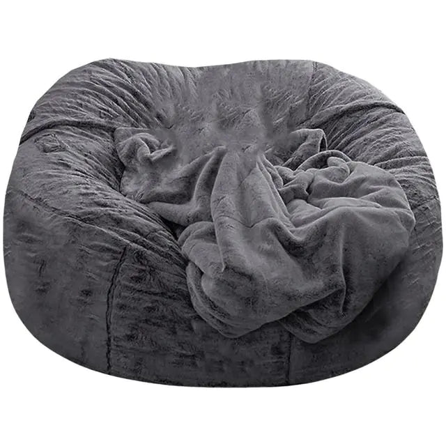 Giant Fluffy Fur Bean Bag Super Soft Replacement Cover