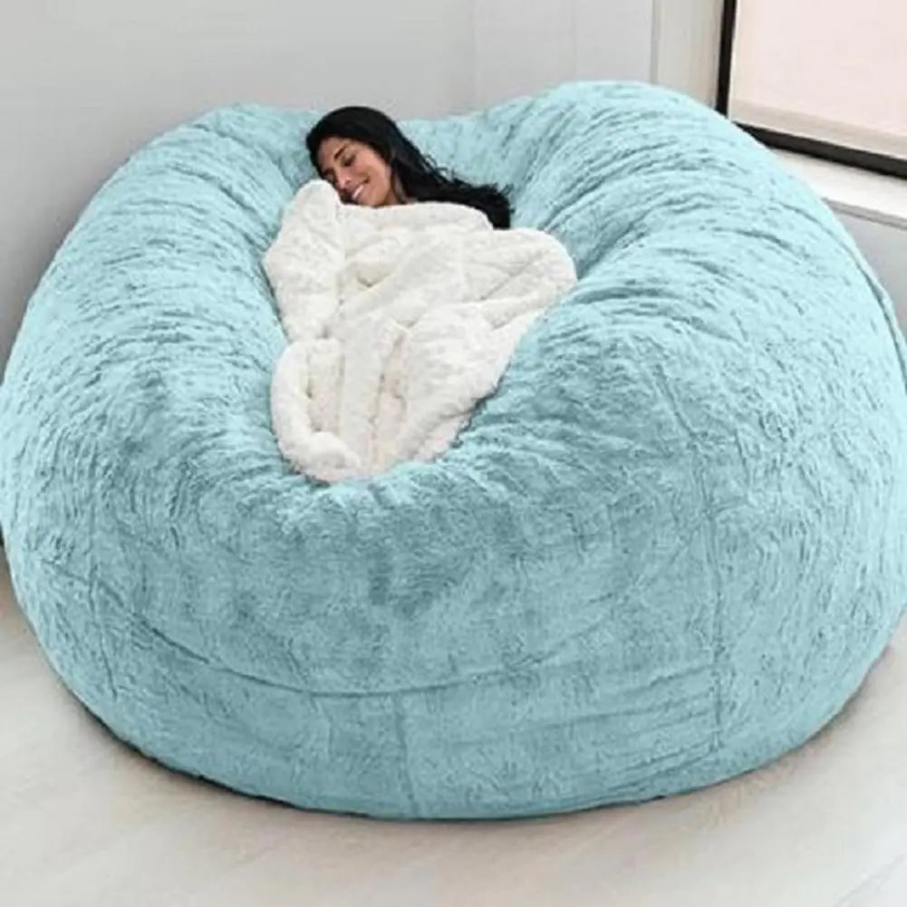 Giant Fluffy Fur Bean Bag Super Soft Replacement Cover